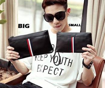 B042 NEW Black Big Clutch Bag Long Wallet Beg