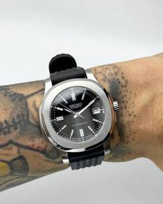 Custom Seiko Mod 42mm Black Datejust Nautilus Auto