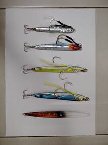 Fishing Metal Jig With Double Assist Hook