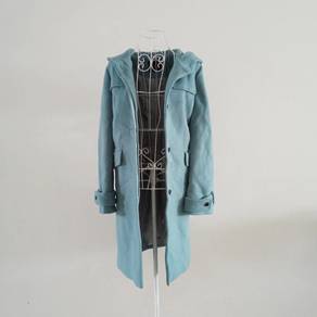 United Arrow Soft Blue Long Trend Coat