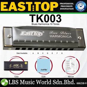 Easttop TK003 Blues Harmonica 10 Holes 20 Tones Bl