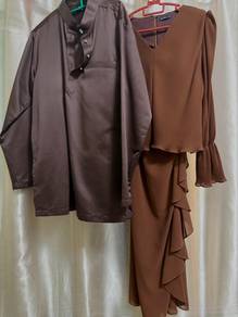 kurung rich brown qiszar & baju Melayu dark brown