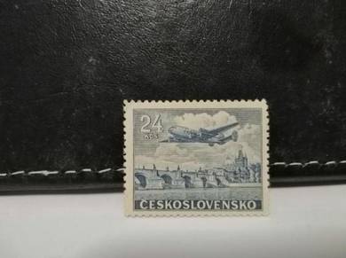 1946 Czechoslovakia Stamp Aircraft Aviation