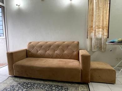 3 seater sofa with stool