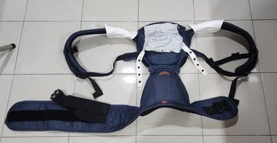 Baby hip seat carrier solid (denim), Made in Korea