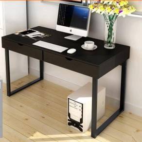 Black drawer laci meja table brown pejabat 1