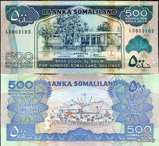Somaliland 500 shillings 2011 p new unc