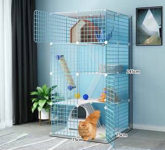 Blue Cat Cage Cat Playpen Box Creat Kennel