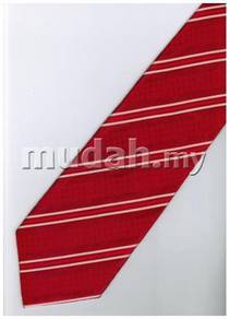 ER14 Red White Striped Formal Neck Tie