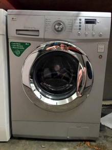 Automatic Washer LG 7kg Front Load Mesin Basuh