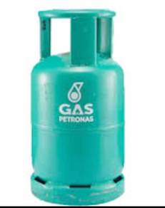 Empty PETRONAS 12kg LPG tanks at Kinrara BK5
