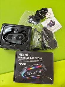 V20 Helmet Bluetooth Wireless Earphone