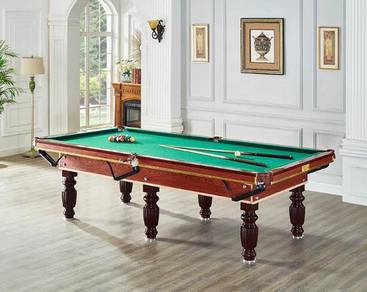 Snooker Pool long green table nine feet meja desk