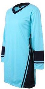 T-shirt Muslimah Color Block Enzo Code 8092 Blue
