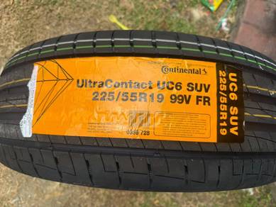 Tayar baru continental uc6 suv 225/55/19 tahun 26