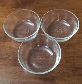 Mangkuk pyrex clear glass bowl 3