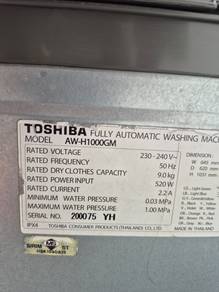 Washing machine Toshiba washer mesin basuh 9.0kg