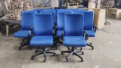 YE35D Kerusi Pejabat Beroda High Back Chair Blue