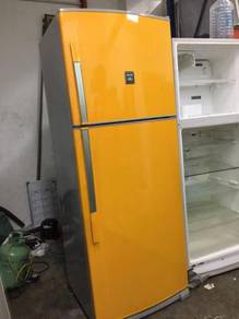 Sharp Fridge Yellow 2 doors Refrigerator Peti Seju