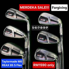 FORGIVING Taylormade M6 (5-P) REAX 85 S Flex