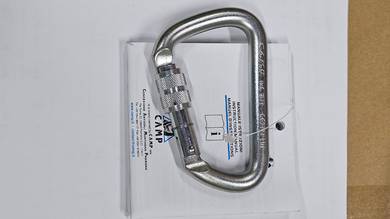 CAMP Safety 1877 D-Shape Steel Carabiner Screwgate