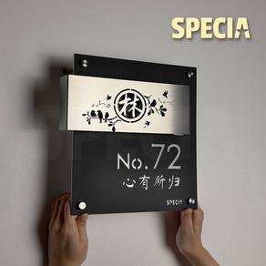 SPECIA2-Solar+LED House Sign House Number Meaning3