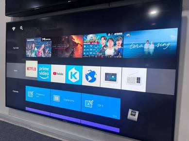 SONY 65" SMART 4K UHD TV (nipis bezel)