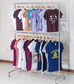 Steel hanger rack wardrobe closet cloth shirt 6