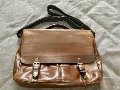 Fossil Leather Laptop Bag