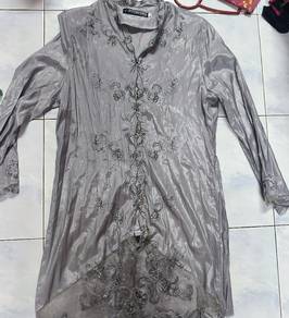 baju kebaya light grey 🩶🩶🩶