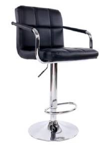 Adjustable chair bar stool black hitam kerusi 2