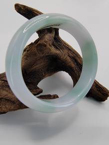 Gelang Jadeite Burma 56.40mm X 49.70mm Hijau Ais