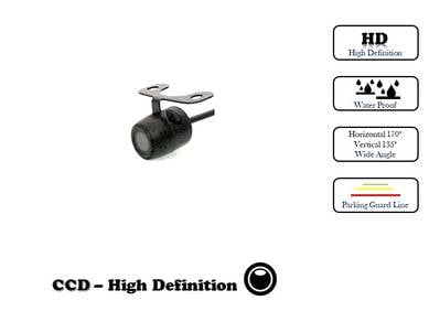 FRONT REAR VIEW CAMERA HD CCD Round Reverse camera