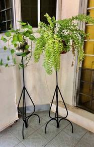 33 INCHES TALL Wrought Iron Stands