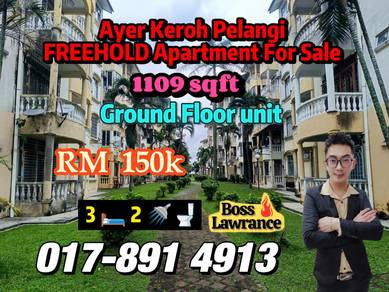 Apartment For Sale in Pangsapuri Pelangi (Ayer Keroh)