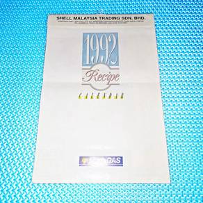 Vintage 1992 Shell GAS Recipe Calendar