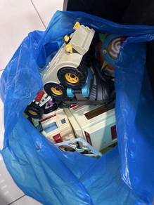 Bundle of Toy Cars and Building Blocks