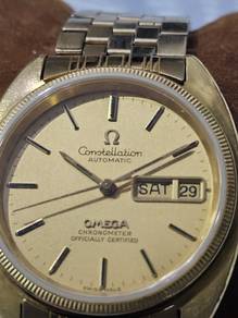 Omega Constellation Chronometer Day Date 18k gold 