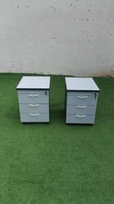 YF10L Laci Mobil 3 Drawers Mobile Pedestal Grey