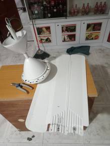 Mistral White Ceiling Fan Motor and Blades Set