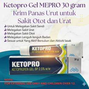 Ketopro Gel MEPRO 30 gram Krim Panas Urut
