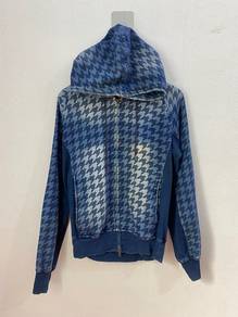 i.m.p Japanese Houndstooth Denim Zip Hoodie
