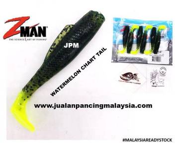 Zman MinnowZ 3 Inch, Watermelon Chart Tail