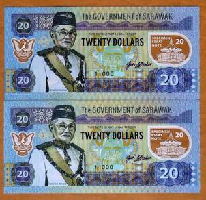 Sarawak fantasy $20 banknote 2017