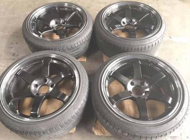 Wheels Rays VR TE37 SL 120x5 18x9.5j +22 Ori Japan