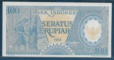 Indonesia 100 rupiah Banknote 1964 BAT 008168