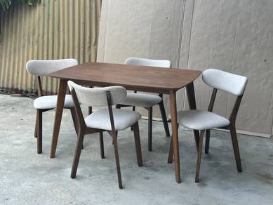 Meja makan 4 kerusi direct kilang