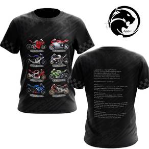 Black Superbike Design Tshirt