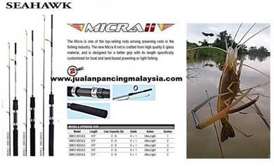 Seahawk micra ii prawn udang rod 462 ul solid