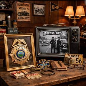 Rare Göde Kansas Highway Patrol Patrolman Badge